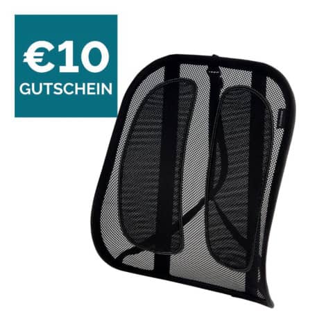 Supporto FELLOWES Office Suites™ per schiena tessuto in rete nero 50x45x16 cm 9191301